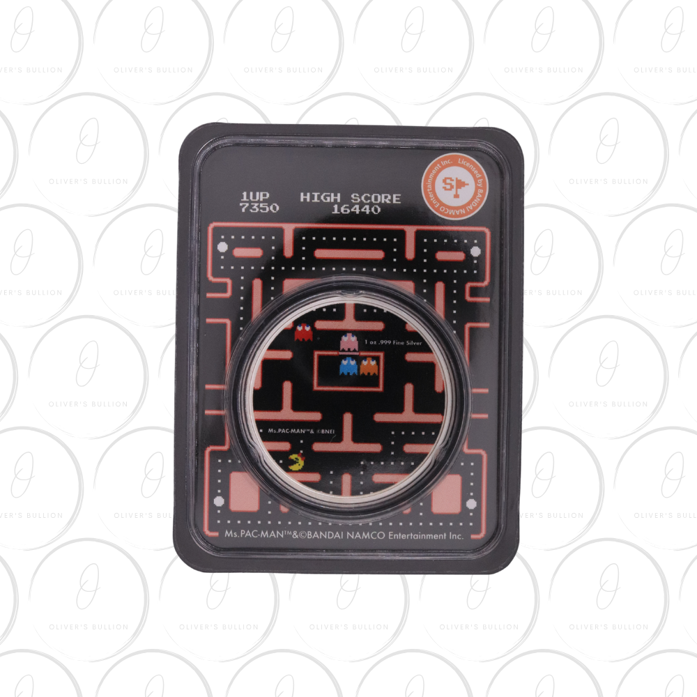 Ms.PAC-MAN Dual Mazes 1oz Colourised - TEP