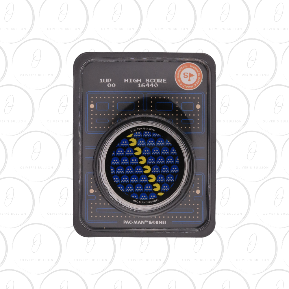 PAC-MAN Pixel Pattern 1oz Colourised - TEP