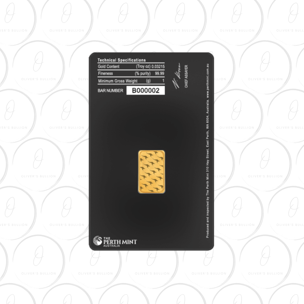 1g 24ct Perth Mint Gold Bar