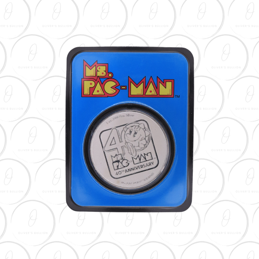 2021 1oz $2 Ms.PAC-MAN 40th Anniversary - TEP