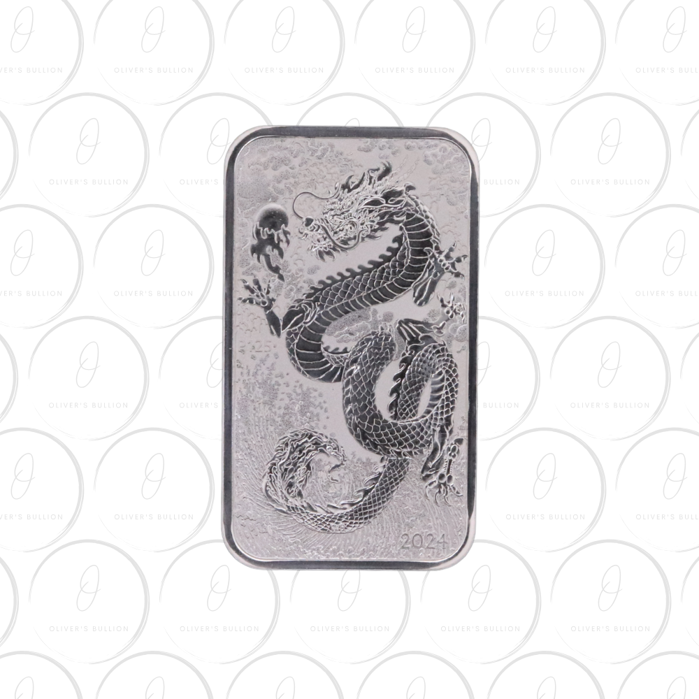 2024 1oz Dragon Rectangular Coin Bar