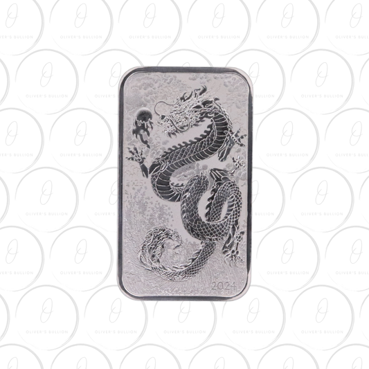 2024 1oz Dragon Rectangular Coin Bar