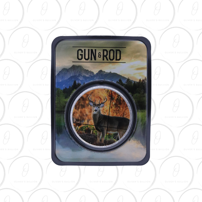 1oz - Gun & Rod (Deer) Colourised - TEP